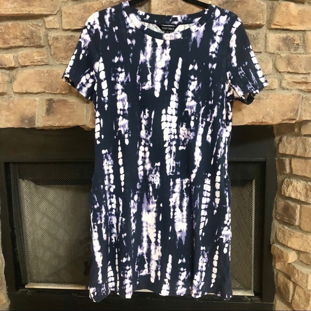 NWT Ellen Tracy tie dye dress with pockets. Medium